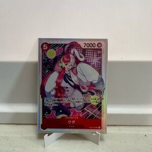 Character Card with Pink and Red Accents